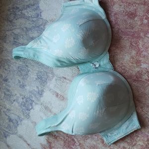 Cacique 42DDD full cover under wire padded teal bra
